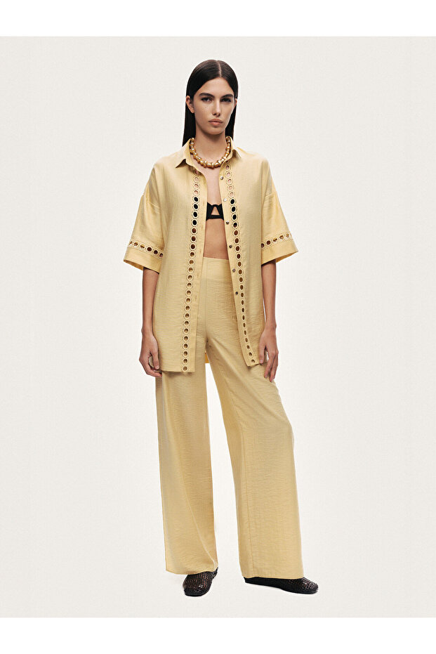 Geniş Paça Pantolon - 1