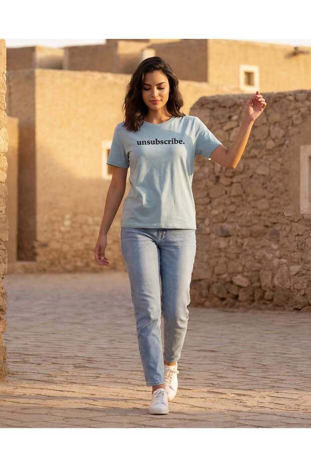 Women Blue Printed Active T-shirt