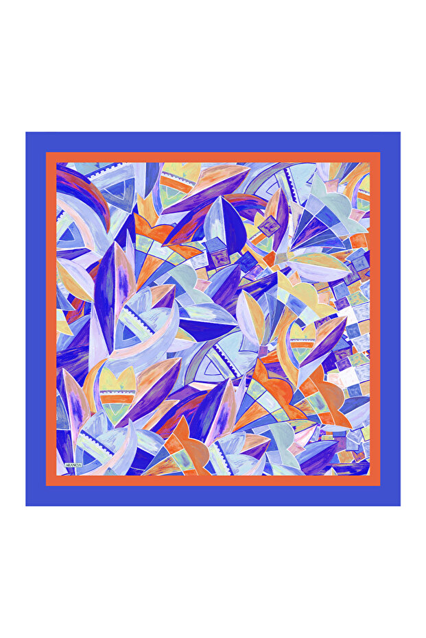 وشاح أزرق 90X90 بيور تاتش