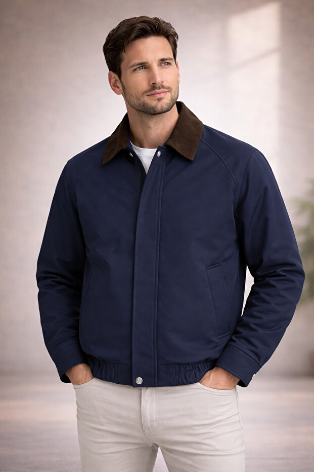 Men's Oversized Jacket Premium Transitional Bomber Jacket - 2