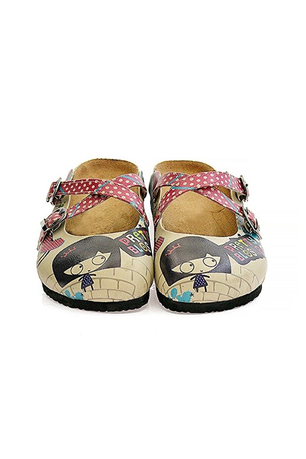 Women's Vegan Leather Multicolor Slipper - Soulmate Model - Cal105