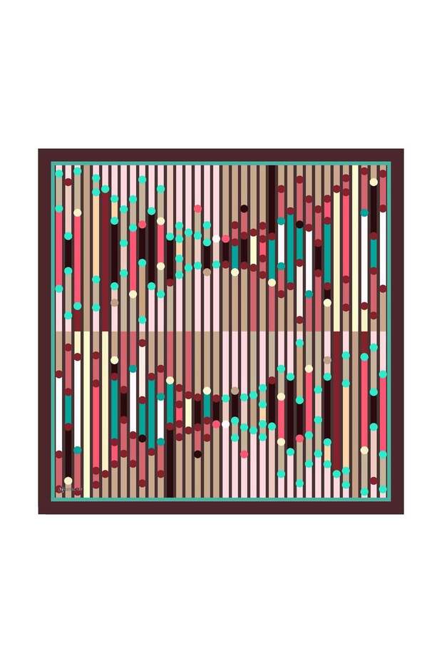 Line Patterned Twill Scarf
