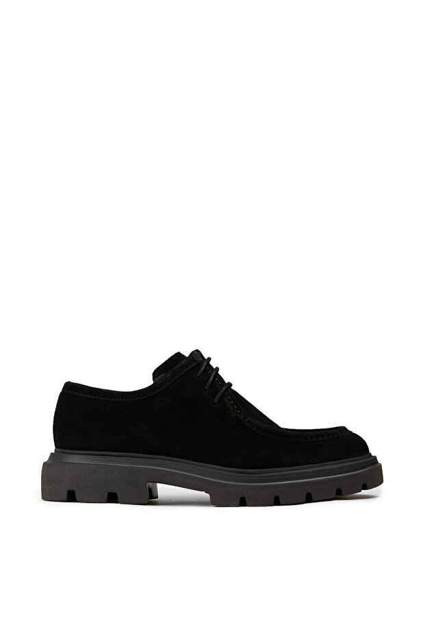 Men's Genuine Suede Black Casual Shoes