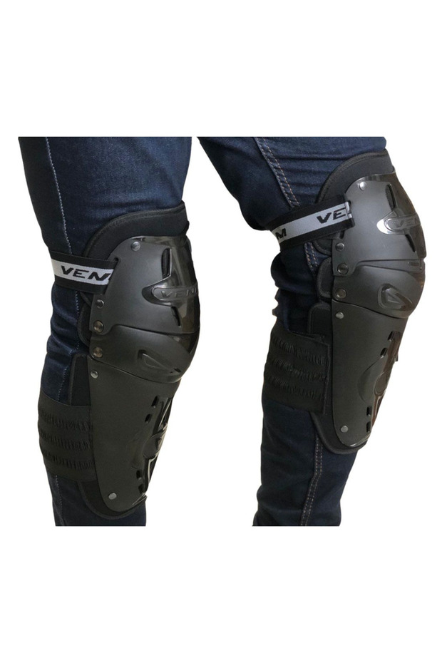 Motorcycle Knee Pad Vn-09 Double Articulated Luxury Biker Leg Knee Protection