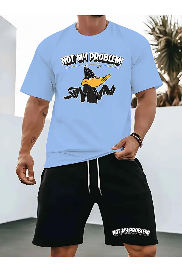 المشكلة مطبوع مجموعة الشورتات الكبيرة الحجم - 1