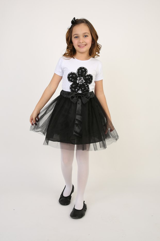 23 April Show Outfit Girls' Skirt T-Shirt Set D067