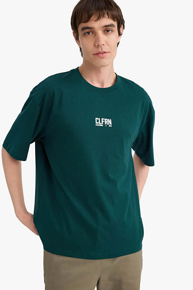 100% Cotton Boxy Fit Printed T-shirt F8155AX26SP