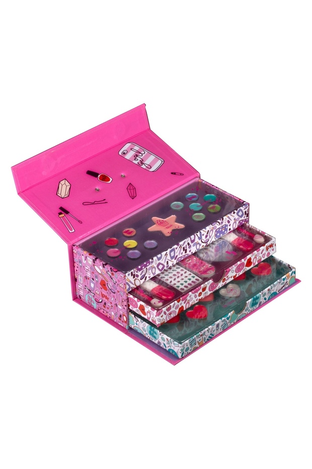 3-Compartment Makeup Kit for Kids, Create It! - 1