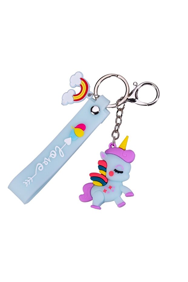 Unicorn Keychain Blue - 1