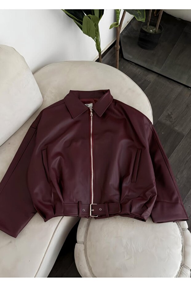 Deri bomber Ceket - 1