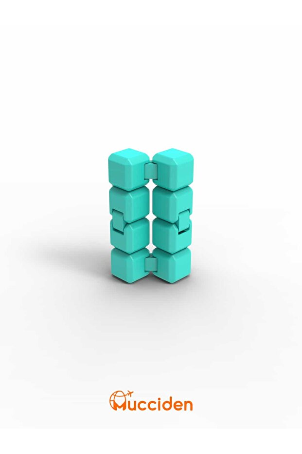 Turquoise Infinity Cube – Infinite Cube & Movable Stress Cube - 4