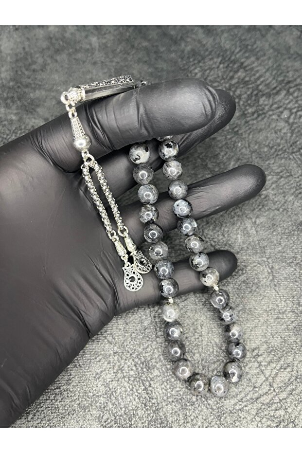 High-Quality Mineral Labradorite Stone Natural Stone Prayer Beads