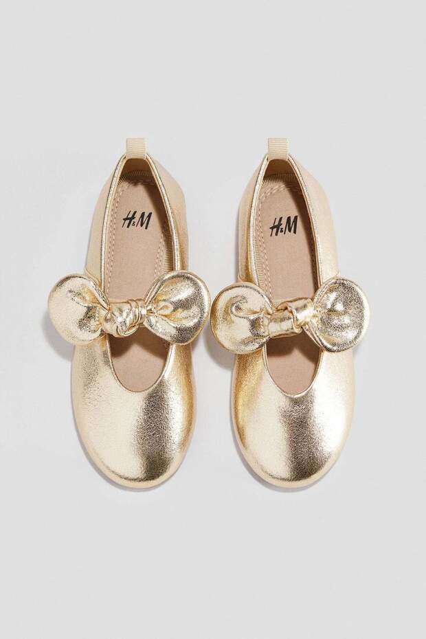 Bow-detail ballet pumps