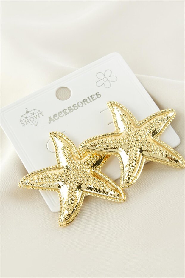 Starfish Metal Earrings