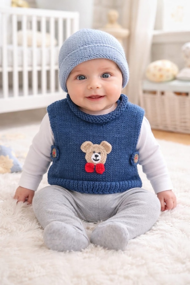 %100 El Dokuma Süveter - 4