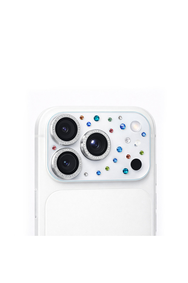 واقي عدسة الكاميرا المتوافق مع هاتف iPhone 17 Pro Max مرصّع بالأحجار الكل في واحد - Dreamy Stars