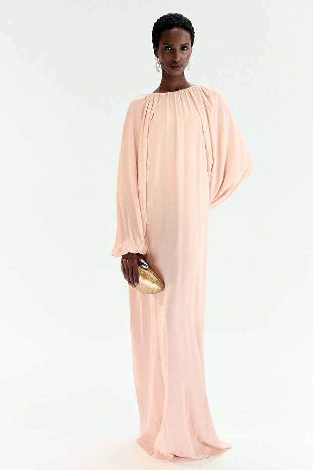 Draped maxi dress