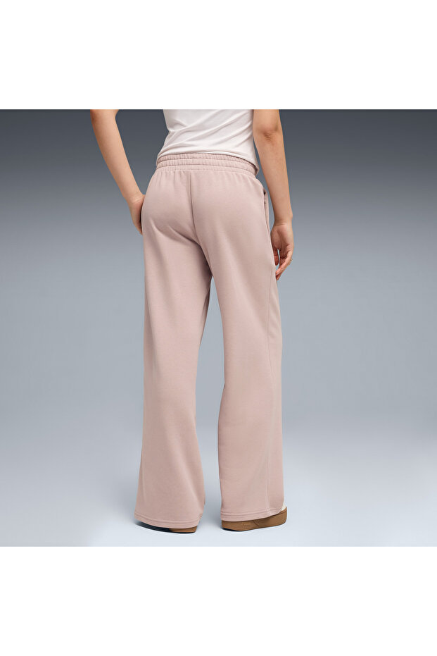 Women's Pink Ess Wide Leg Pant Sweatpants 691703-89 - 4