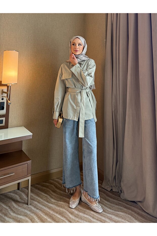 bağlamalı gömlek - 2