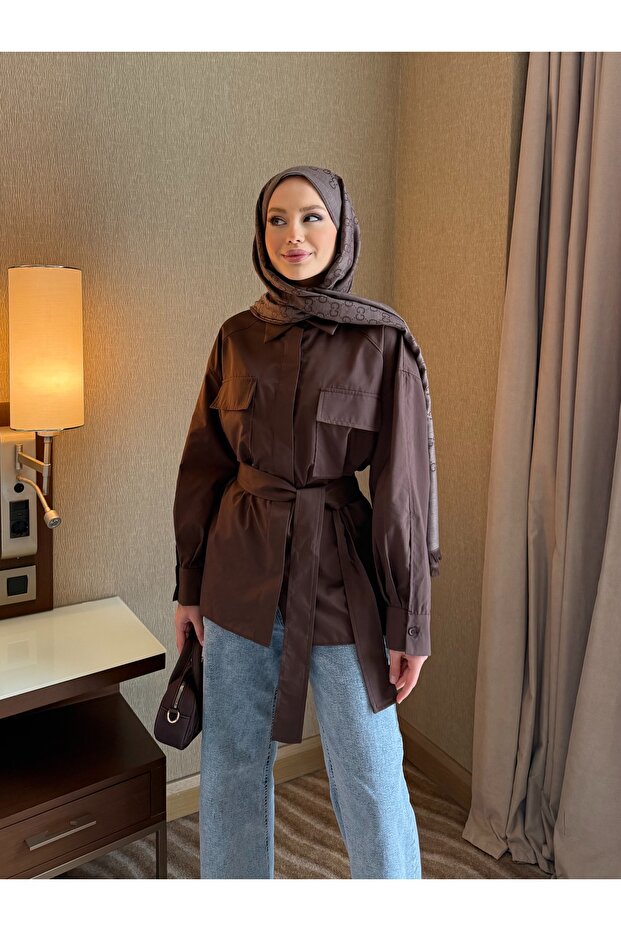 bağlamalı gömlek - 4