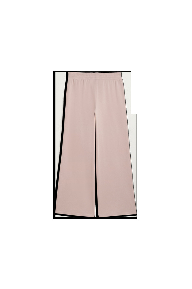 Women's Pink Ess Wide Leg Pant Sweatpants 691703-89 - 2