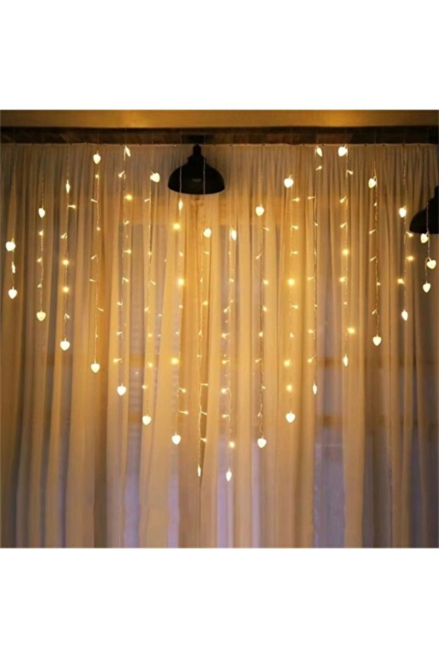 أضواء LED على شكل قلب على شكل ستارة مع جهاز تحكم عن بعد ومؤقت وطاقة USB لديكور العطلات