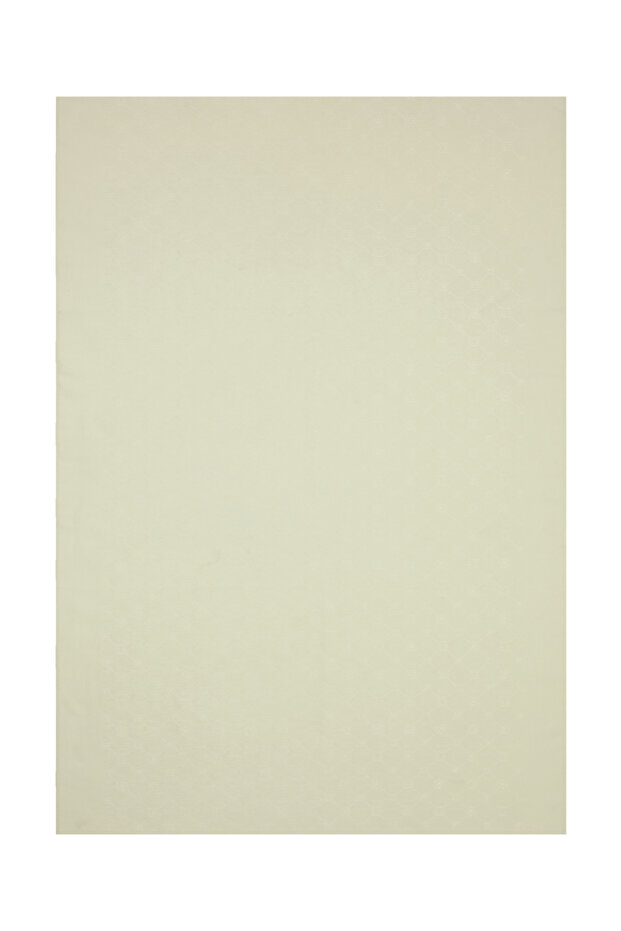 Ecru Logo Patterned 70X190 cm Koza Shawl