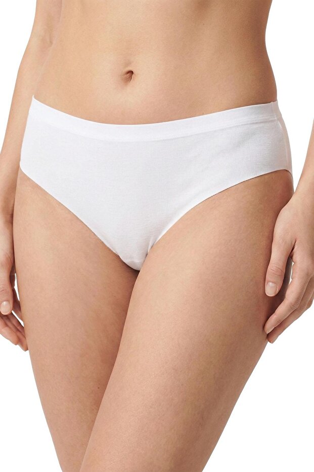 Women's White Laser Cut Panties 1 Piece Code 610