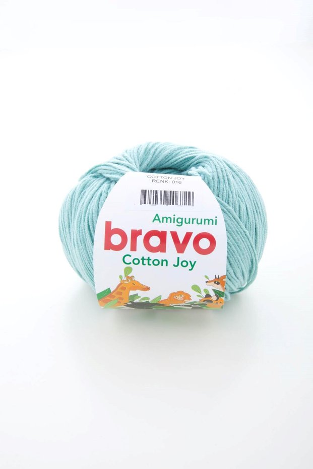 Cotton Joy - Mint Green 16 Amigurumi Yarn Knitting Yarn 50Gr 165m