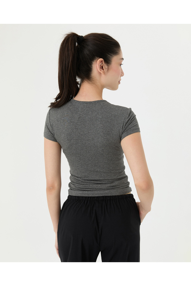 Μπλουζάκι Grey Melange Basic - 2
