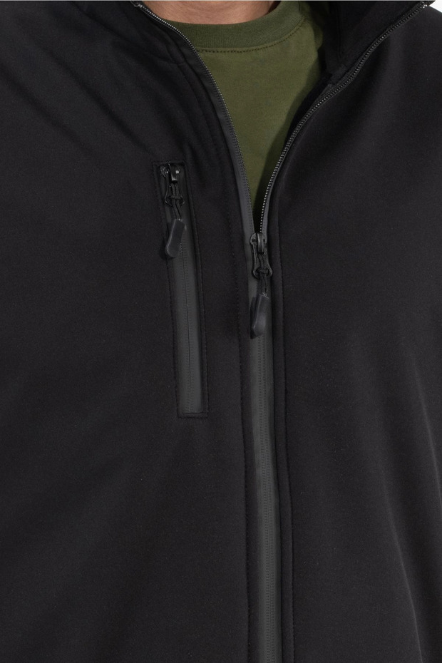 Kışlık Mont (Softshell) Sİyah - 9