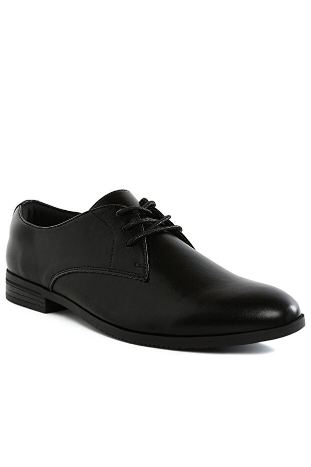 Men's Minimalist Derby Shoes in Black