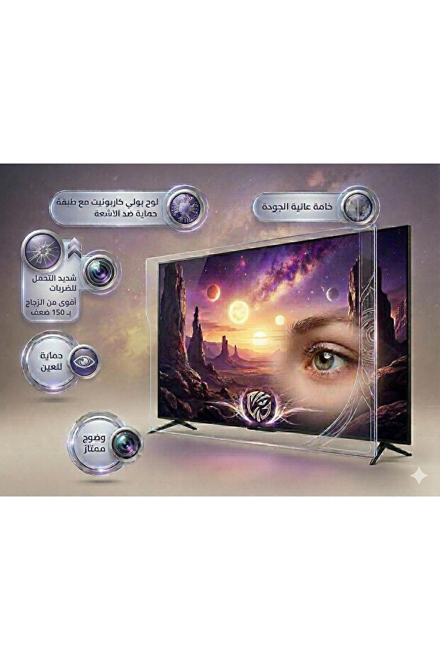 واقي شاشة تلفزيون 65 بوصة - 4