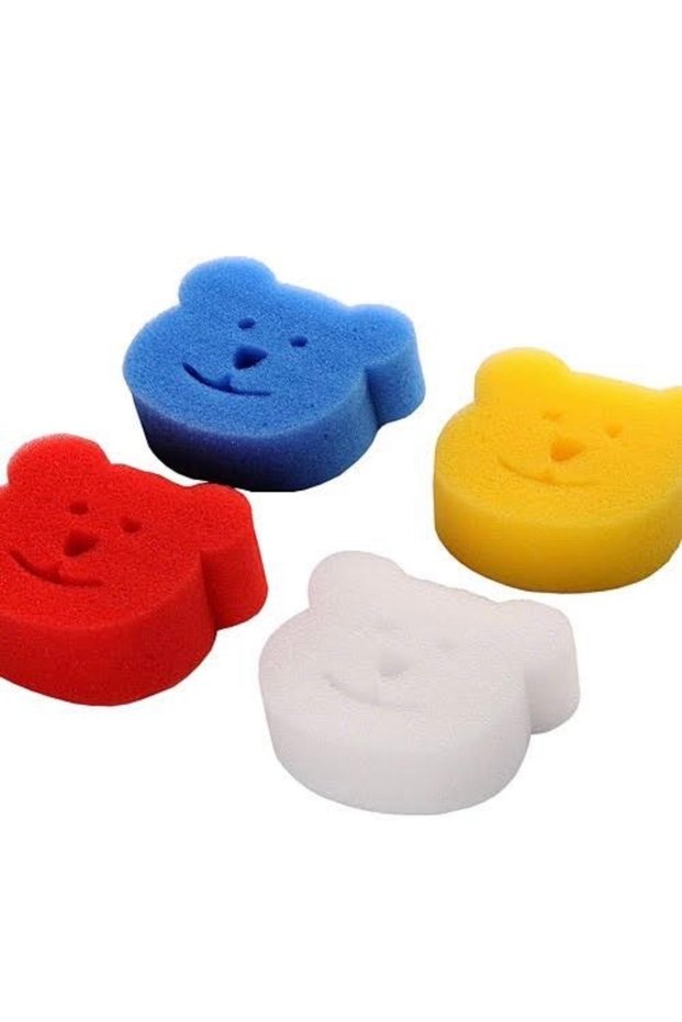 Baby Bath Sponge Set of 4 – Hygienic and Soft to Use