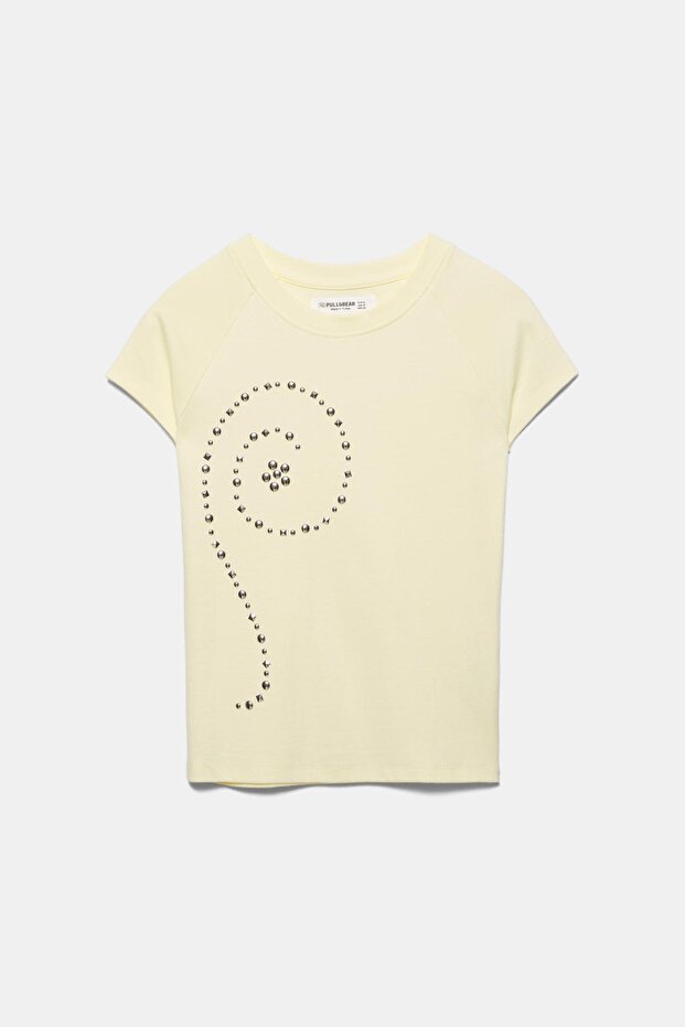 Zımba detaylı tişört - 7