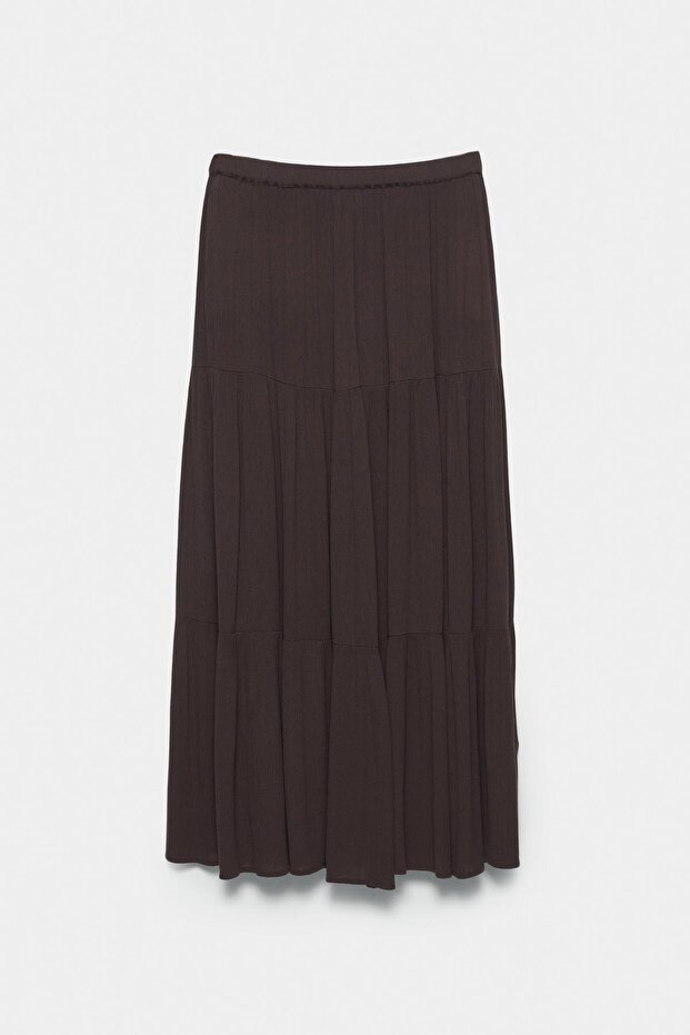 Panelli midi etek - 7