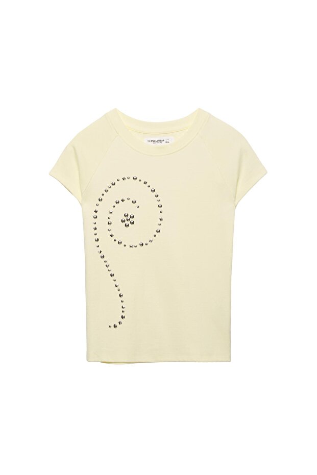 Zımba detaylı tişört - 4