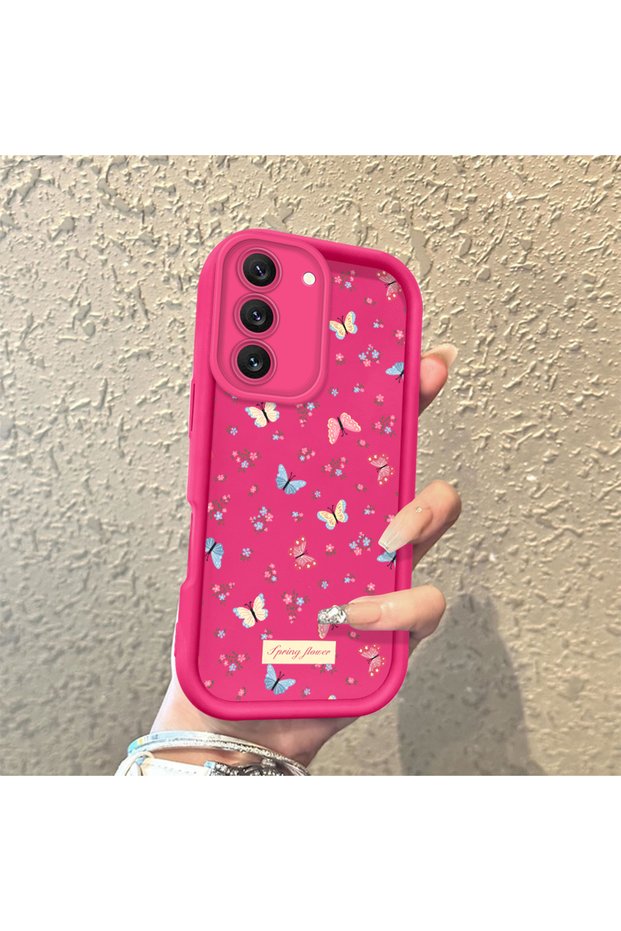 Samsung Galaxy S22 High Quality Plain Butterfly Case, Silicone, Shockproof, Stylish