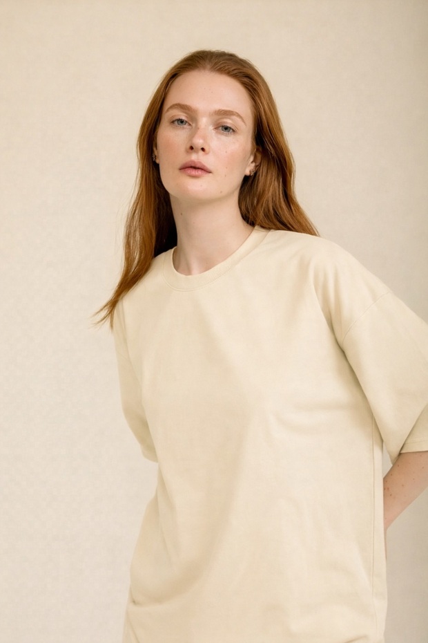 Basic Women's T-Shirt Regular Oversize T-Shirt