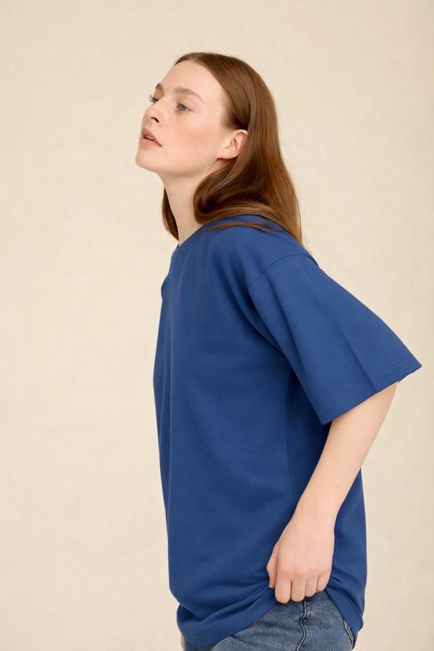 Дамска тениска Basic Regular Oversize - 3