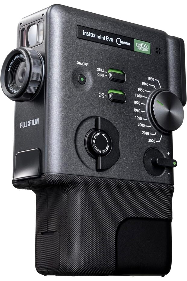 FUJIFILM mini Evo Cinema Hybrid Instant Camera, Black