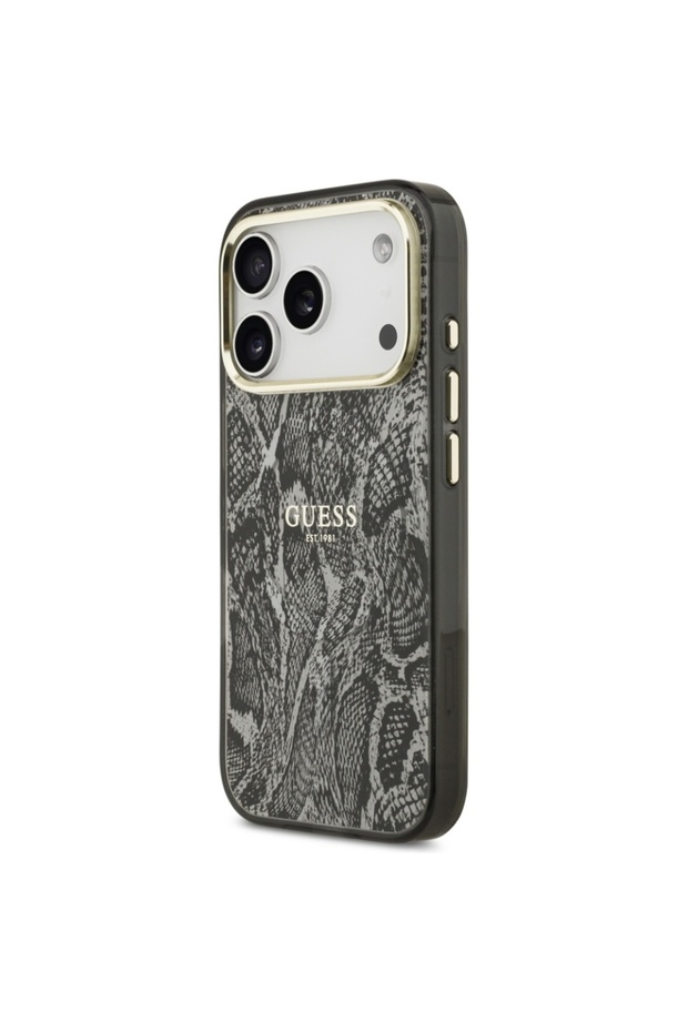 Carcasă pentru iPhone 17 Pro, model Python, MagSafe, neagră - 4