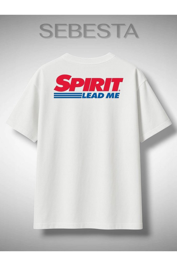 Spirit Lead Me Printed Premium Oversized Tee T-Shirt