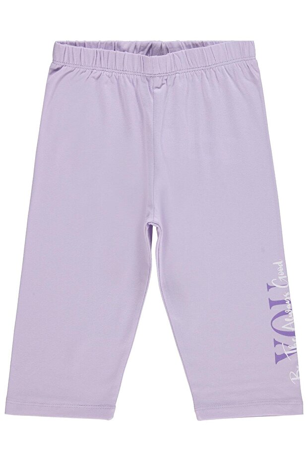 You Printed Leggings for 6-9 Years Old - Lilac
