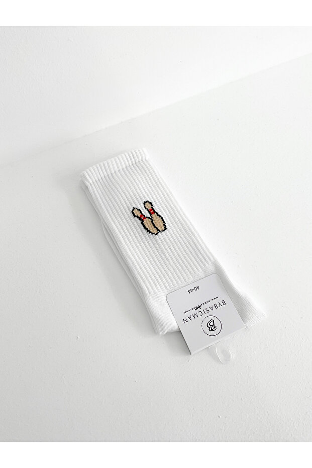 White Labut Socks - 1