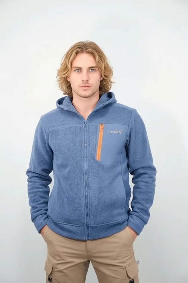 New Season Hooded Men's Fleece Jacket