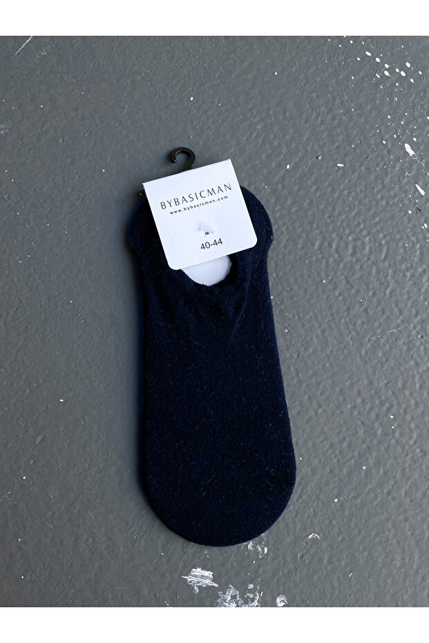 Navy Blue Basic No-Show Socks - 1