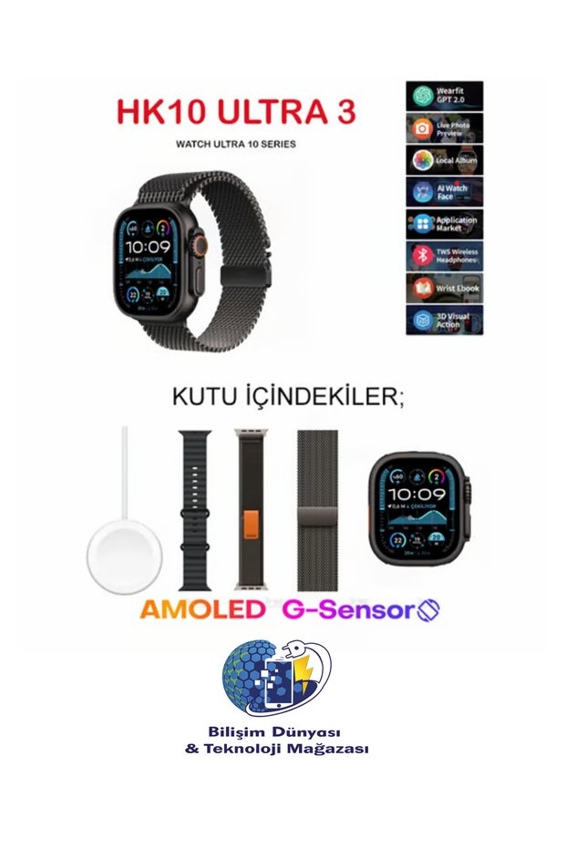 10 ULTRA3 Akıllı saat