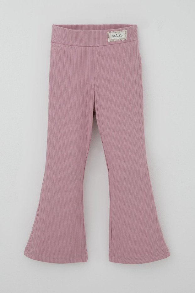 Girl's Leggings, Waist Part Arma Accessory Detail 3-7 Years, Dried Rose