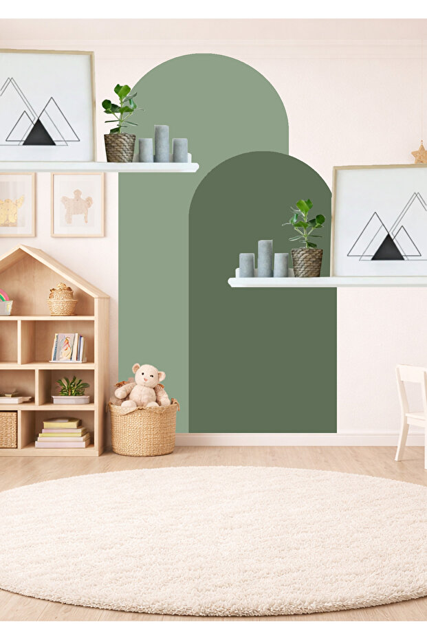 Бохем Овал 2-компонентен стенен стикер - 2